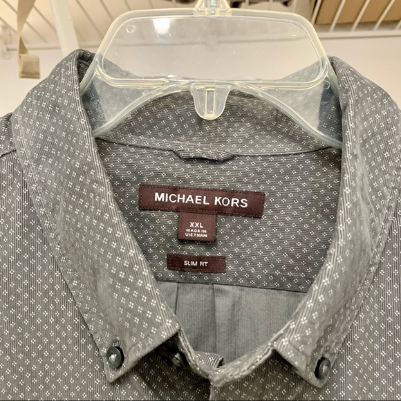 Michael Kors Slate Grey Long Sleeve Shirt XXL - Picture 6 of 7